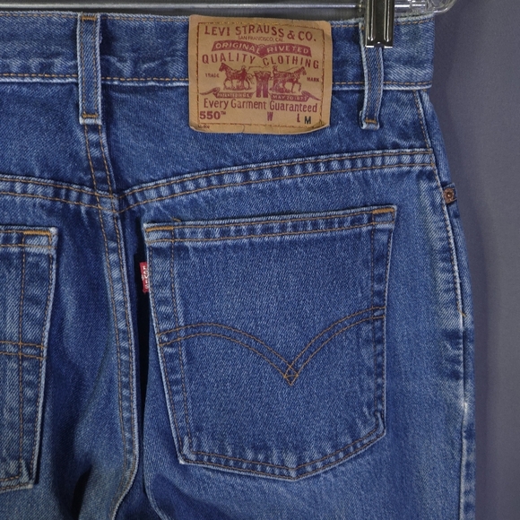 Vtg‎ Womens Levis 550 Denim Jeans Relaxed Fit Tapered Leg Size 10 Reg. M 90s Y2K - Picture 6 of 7